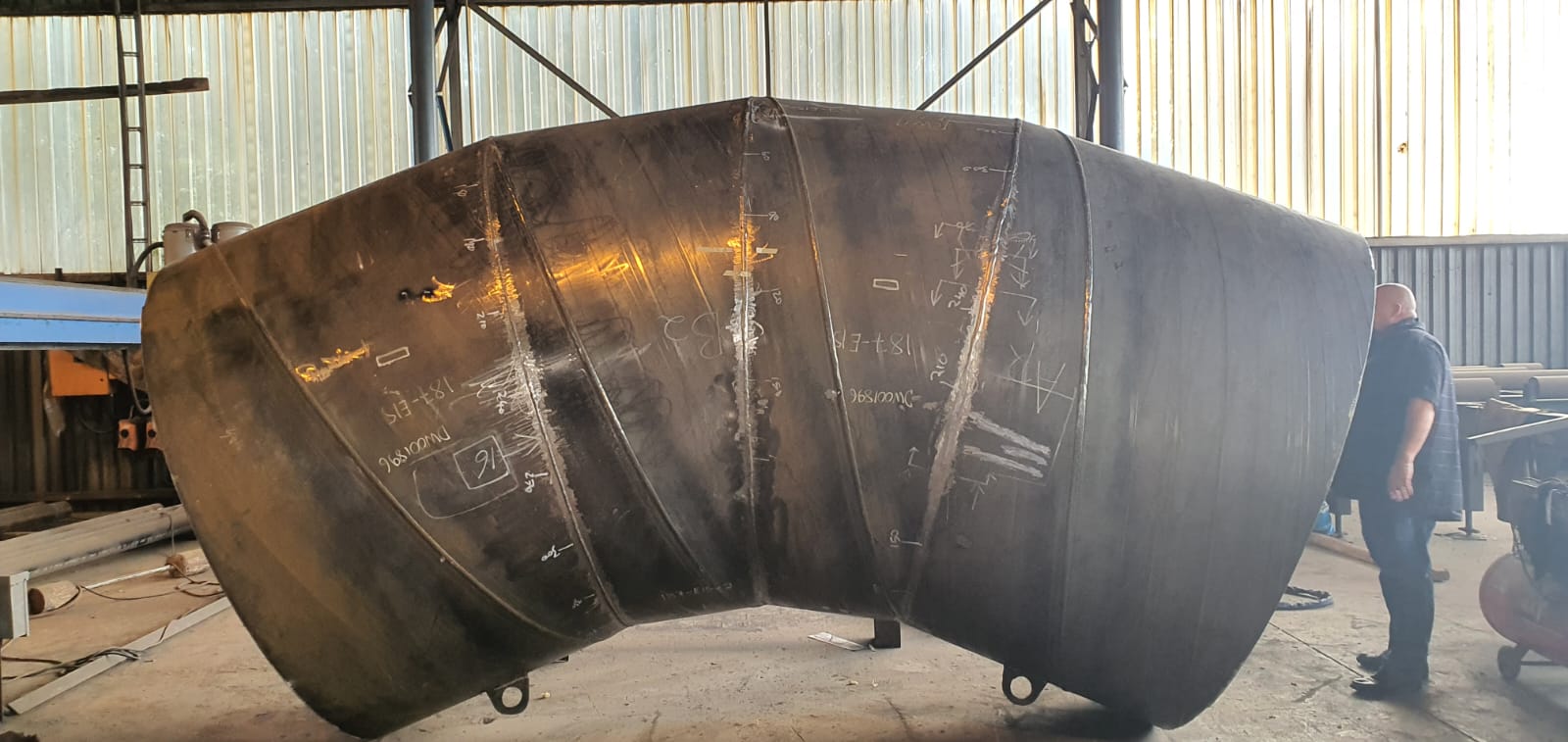 Fabricated spiral weld Fabricated spiral weld